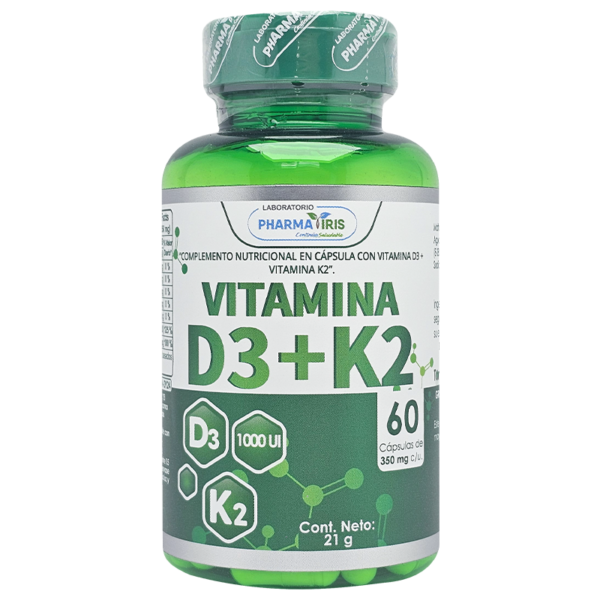 Vitamina D3 + K2 - Cápsulas
